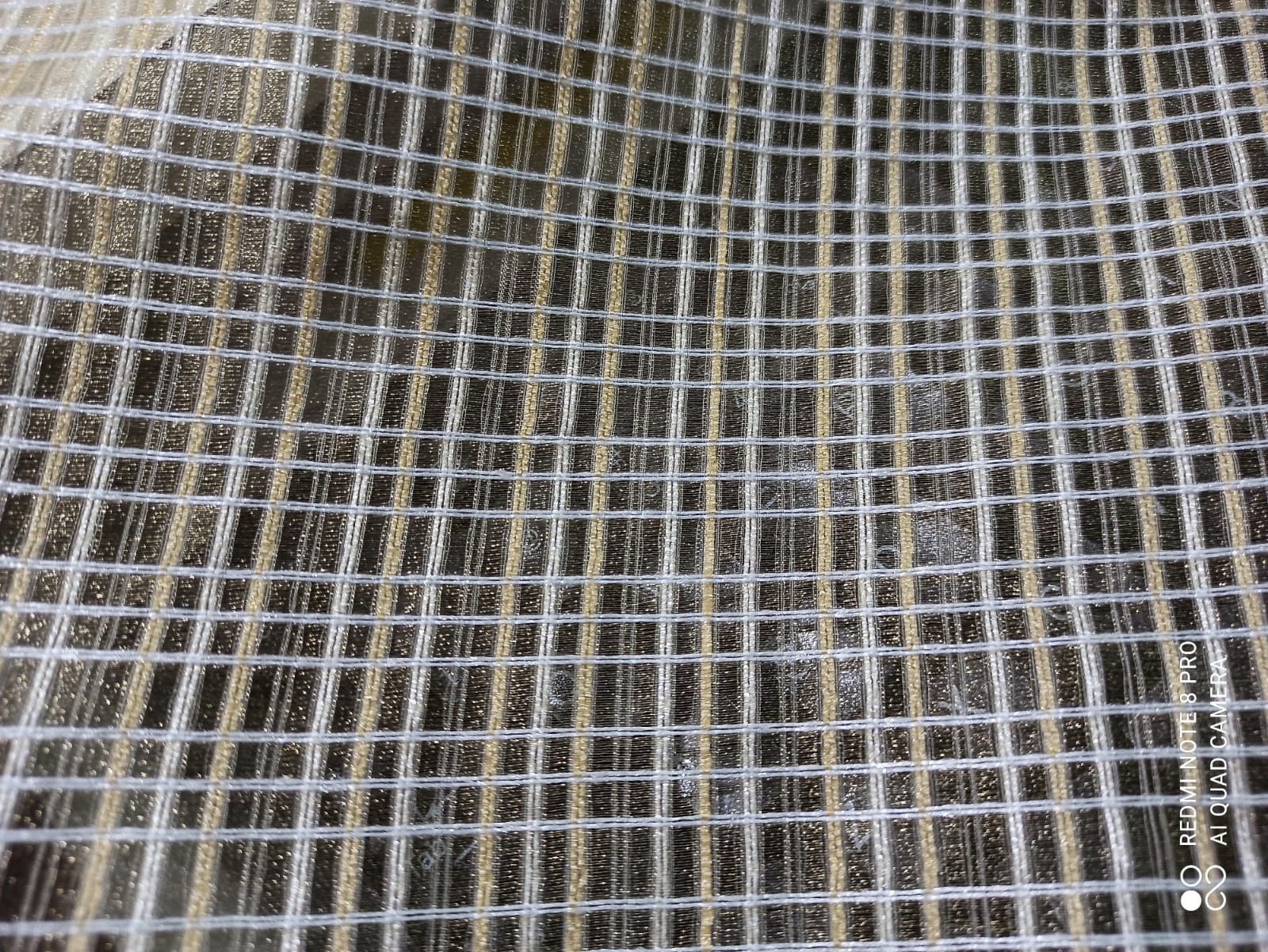 Organza Chex Dyed fabric