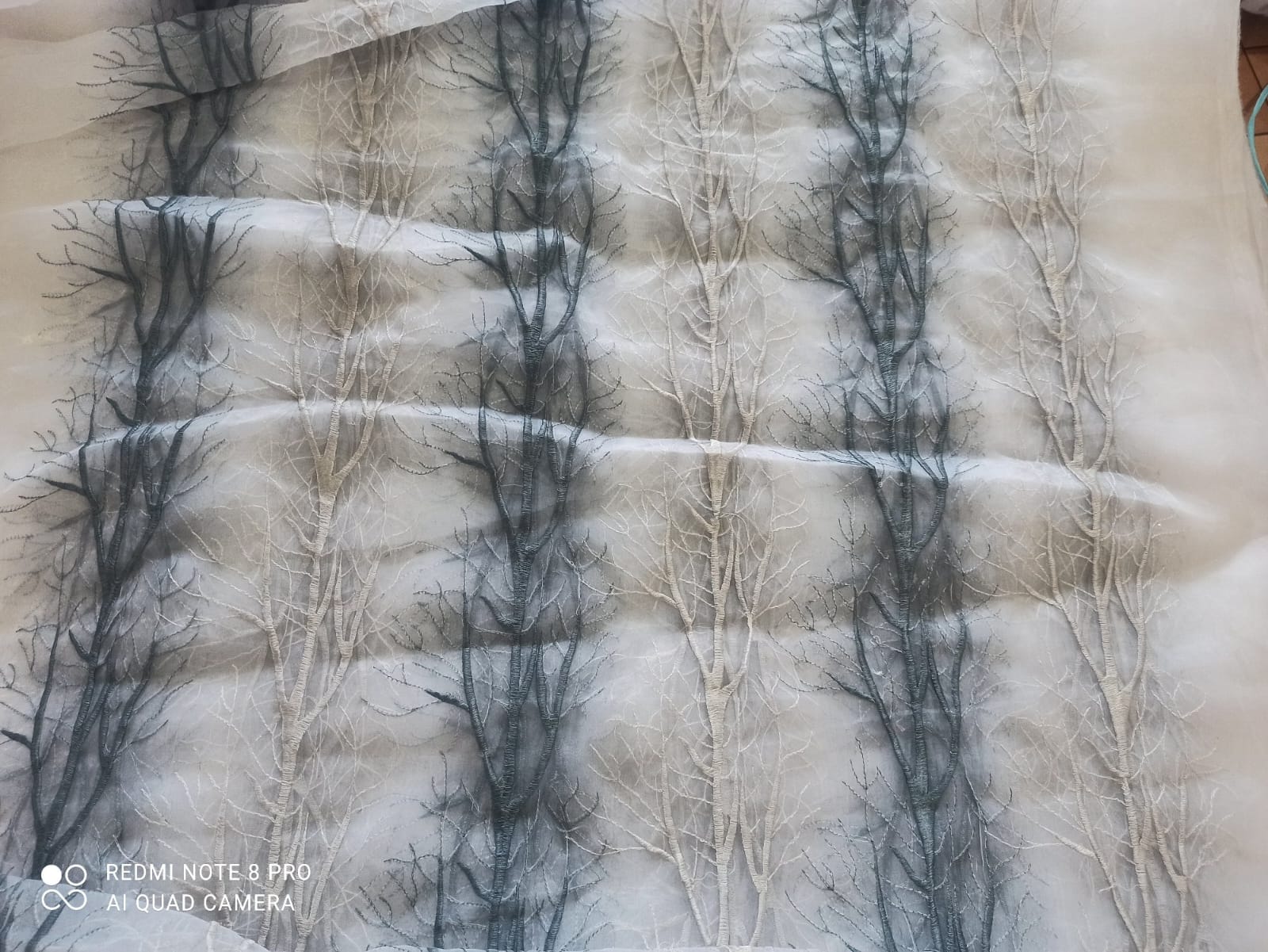 Organza Embroidery fabric