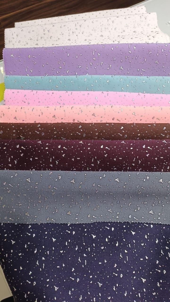 Scuba DueDrop Foil Print fabric